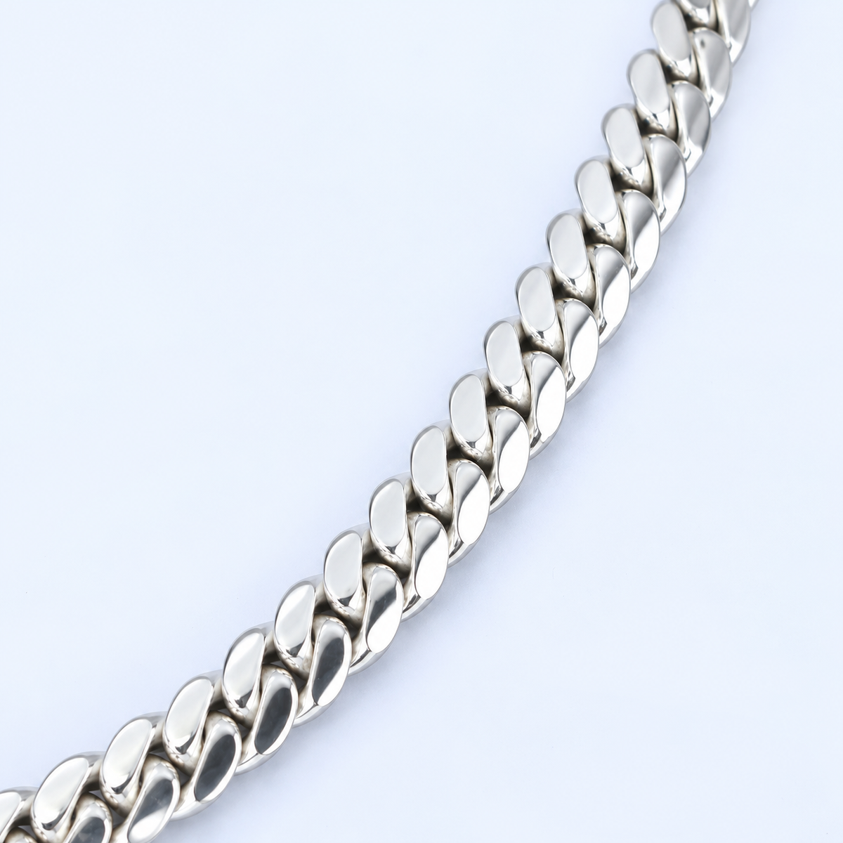 Miami Cuban Necklace 8mm - Argentium Silver