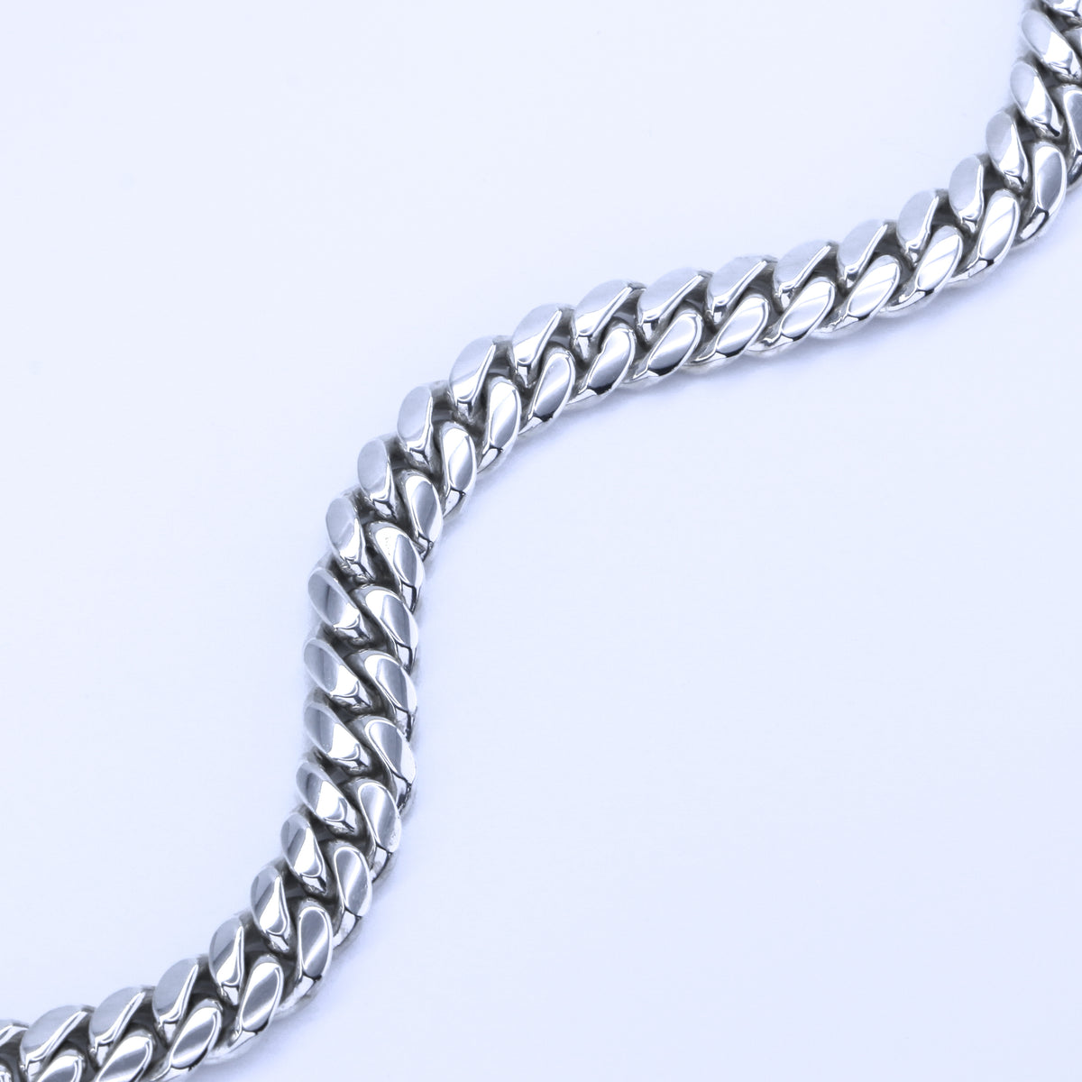 Pistolis Argentium Silver Cuban chain detail