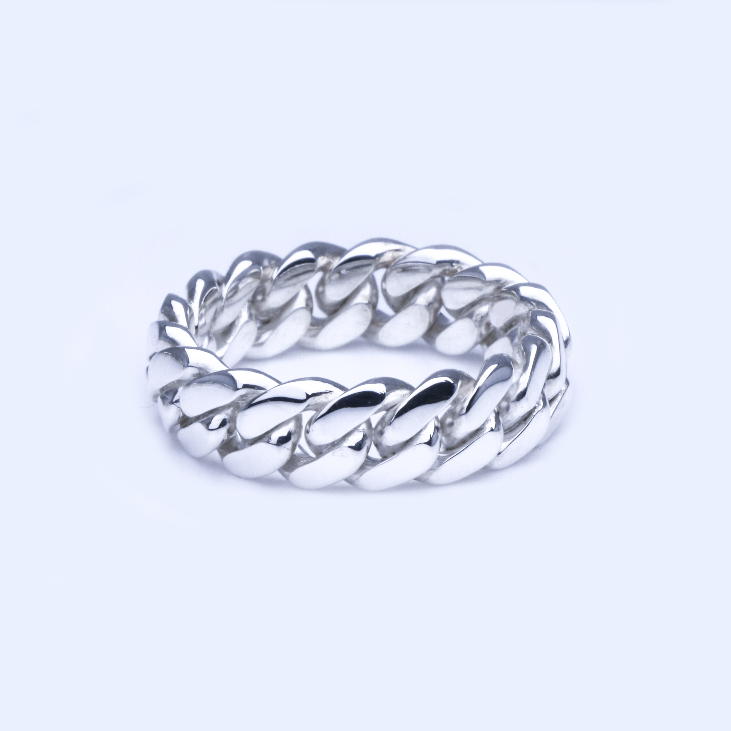 Handcrafted Miami Cuban Jewelry in Argentium Silver