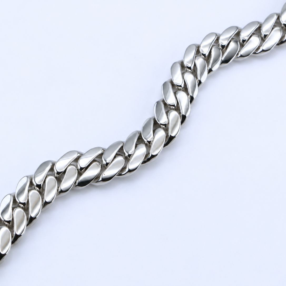 Miami Cuban Bracelet 10mm - Argentium Silver