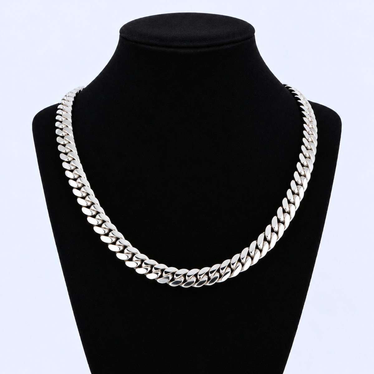Miami Cuban Necklace 8mm - Argentium Silver