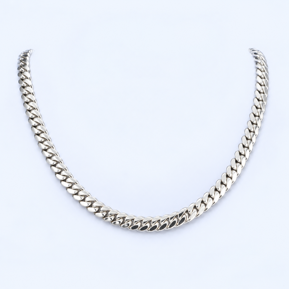 Miami Cuban Necklace 8mm - Argentium Silver