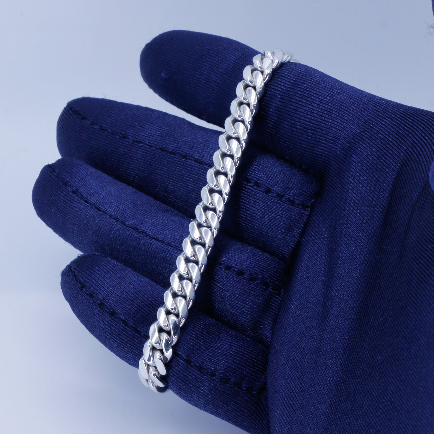 Miami Cuban Bracelet 7mm - Argentium Silver