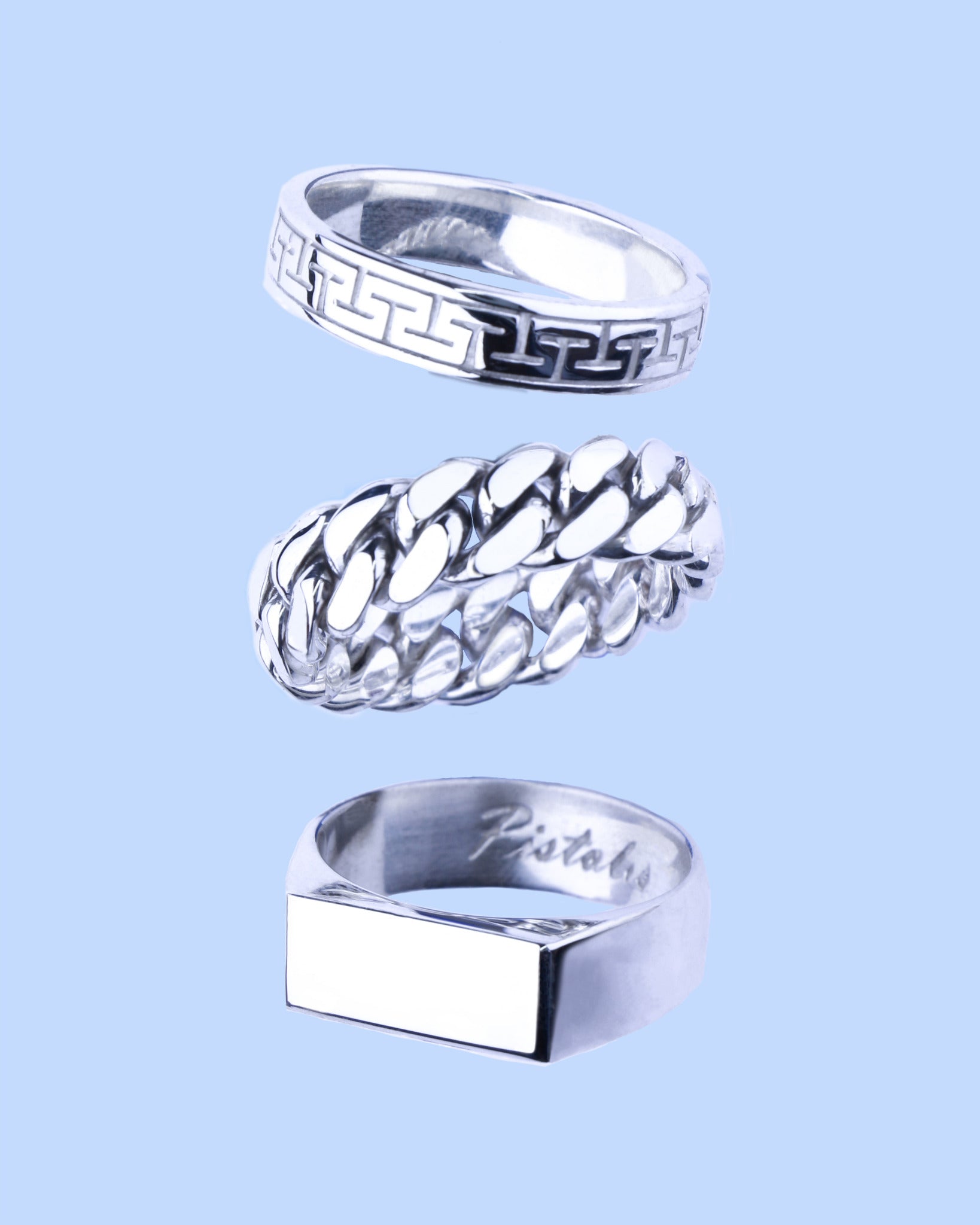 Argentium Silver 940, made for a brighter daily-wear finish.